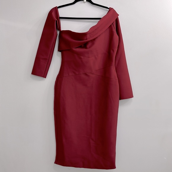 ALIEVA Shiva bandage dress maroon - Picture 15 of 15